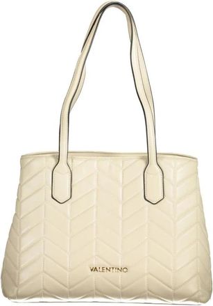 Valentino Chevron Gewatteerde Tote Bag - Dames - Shoppers - Beige - ONE Size - Tassen