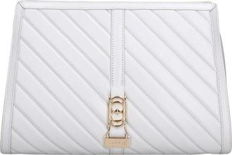 La Carrie Plumar Big Bag - Dames - Clutches - Wit - ONE Size - Leer - Tassen