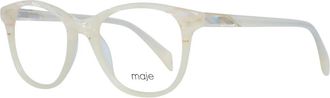 Maje Ronde Acetaatbril - Dames - Accessoires - Wit - Maat: ONE Size