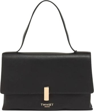 Twinset Foldover Clutch Bag - Dames - Handtassen - Zwart - ONE Size - Tassen