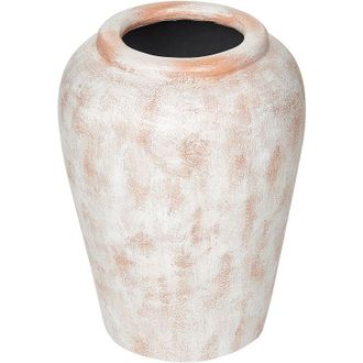Beliani Decorative Vase MIRI Ceramic 42 cm White