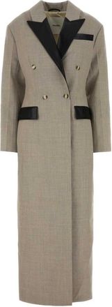 Nanushka Jassen, Dames, Grijs, S, Grijze Twill Ferris Jas