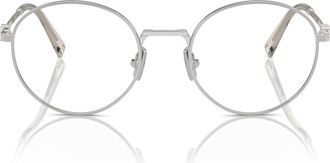 Miu Miu 0mu 52xv Round Metal Frame Sunglasses