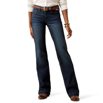 Ariat Womens Perfect Rise Maddie Trouser Jeans in Florida, Size 28 x XL, by Ariat