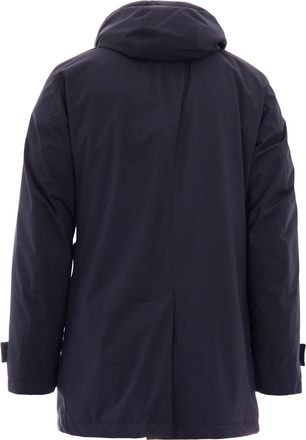 Herno Mens Technical Coat Blue Jacket