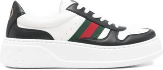 Gucci BlackWhite Lace Up Sneakers