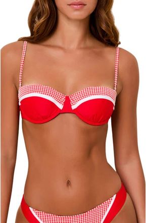 Solid & Striped The Liora Underwire Bikini Top in Lipstick Red at Nordstrom, Size X-Large