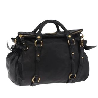 Miu Miu Pre-owned Handbags, female, Black, Size: ONE SIZE Pre-owned Hand Bag