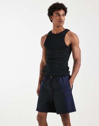Nike Dri-FIT - Pantaloncini neri e blu navy-Nero