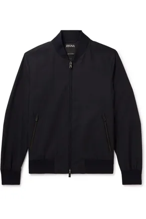 Ermenegildo Zegna Wool-Shell Bomber Jacket