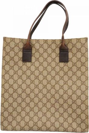 Gucci Brown Pvc Tote Bag (Pre-Owned)