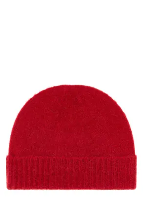 Vivienne Westwood Womens Red Alpaca Blend Fluffy Beanie Hat Aw26red Exterior: Nylon Wool Cappelli