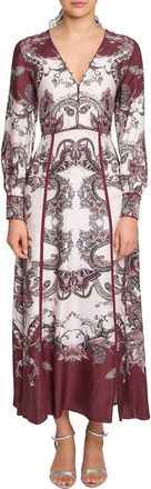 Marchesa Garden Of Eve Midi Dress