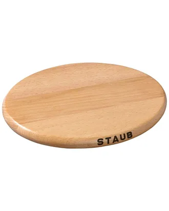 Staub 6In Oval Magnetic Wood Trivet