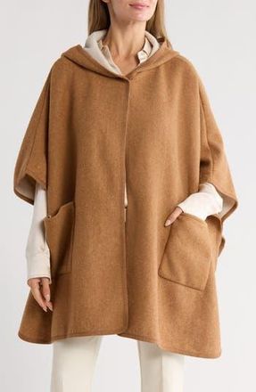 Nanette Lepore Hooded Ruana in Camel at Nordstrom Rack
