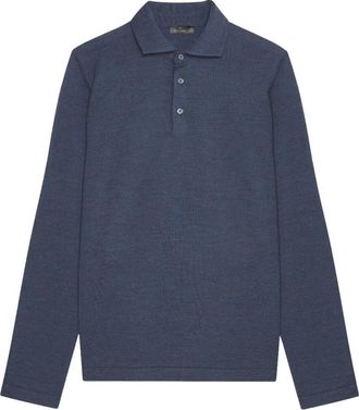 Ferrante Denim overhemd met blauwe kraag - Heren - Polos - Blauw - L - Denim - Tops
