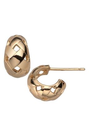 Jennifer Zeuner Solora Hoop Earrings in Yellow Gold at Nordstrom