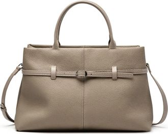 Generic Leather Handbag For Women, Spring And Summer Large Capacity Commuting Bag Womens(Elephant Gray)