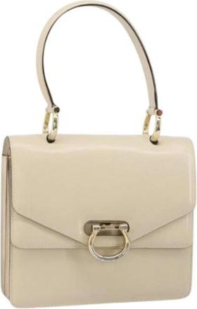 Celine Pre-owned Handbags, female, Beige, Size: ONE SIZE Pre-owned Vintage Leather Handbag