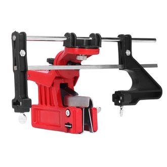 OEM Gu&iacute;a Para Afilar Cadenas De Motosierra - Marco Gu&iacute;a Ajustable De Acero Inoxidable, Rojo - Herramienta De Precisi&oacute;n Para Afilar Y Limar - Apta Para Tod