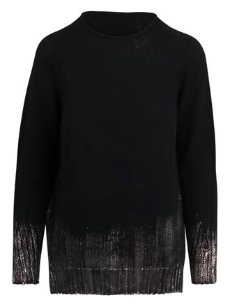 Ploumanac'h ombre-effect crew-neck sweater - women - Fabric - M - Black