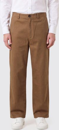 Dunst Pantaloni chino Slacks in cotone a gamba larga con vita media