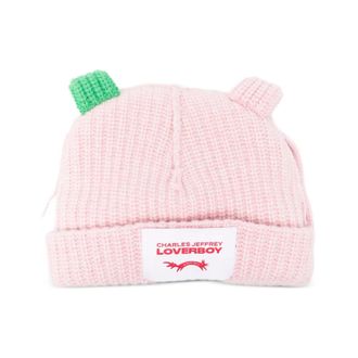 Charles Jeffrey Loverboy LOVERBOY by Charles Jeffrey, Beanies, female, Pink, Size: ONE SIZE Chunky Ears Beanie