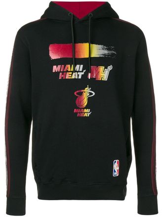 Marcelo Burlon Marcelo Burlon x NBA Miami Heat hoodie - men - Modal/Metal/Polyester/Polyamide/Cotton - S - Black