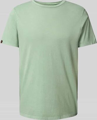 Superdry T-Shirt mit Label-Detail in Mint, Gr&ouml;&szlig;e XL