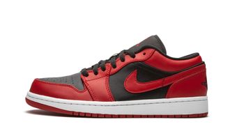 Nike Nike AIR JORDAN 1 LOW, Mens Basketball Shoe, Gym Red Black White, 10.5 UK (45.5 EU)