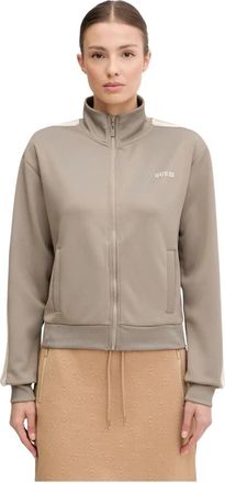 Guess Yarrow Zip-through Sweatshirt - Dames - Vesten met rits - Groen - XL - Polyester - Hoodies & sweatvesten