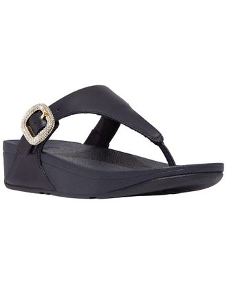 FitFlop Fitflop Lulu Crystal Buckle Leather Toe Post Sandal