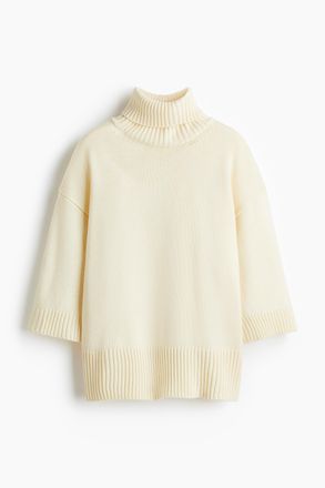 H&M Feinstrick-Rollkragenpullover - White