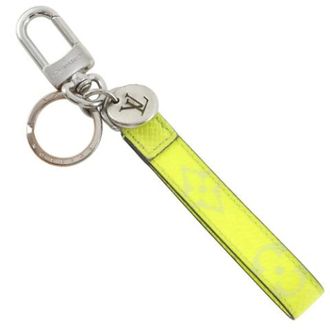 Louis Vuitton Pre-owned Canvas Key Holder - Dames - Pre-owned - Geel - Maat: ONE Size Leer