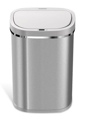 Ninestars 80L Silver Motion Sensor Trash Can in Silver Black at Nordstrom Rack