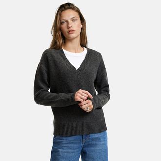 La Redoute Collections Trui met V-hals