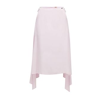 HUGO BOSS Womens Vicina Skirt in Pink Viscose - Size 12 UK