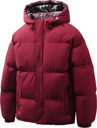 Generic Mens Padded Qulited Jacket, Body Warmer Coat, Outwear Hooded Shell with Full Zip up of Windproof, for Outdoor Hiking Skiing & Fishing