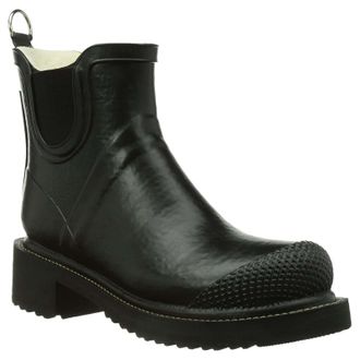 Ilse Jacobsen Rub47 Rubber Womens Ankle Boots - Black - Size:UK 6.5