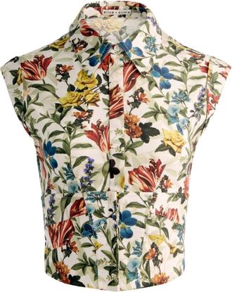 Alice & Olivia Overhemden, Dames, Veelkleurig, S, Panelled Corset Top