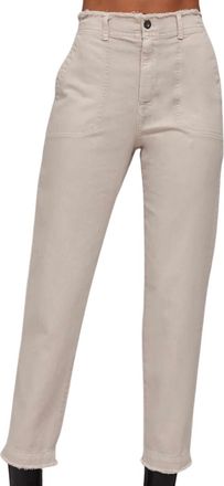 Bella Dahl Womens Dakota Frayed Ankle Trouser In Sand