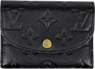 Louis Vuitton Pre-owned Monogram Empreinte Portemonnee (bi-fold) - Dames - Pre-owned - Zwart - Maat: ONE Size Leer