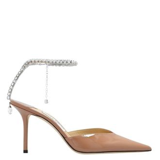 Jimmy Choo London Saeda 85 Pointed-Toe Pumps, Brand Size 34.5 ( US Size 4.5 )