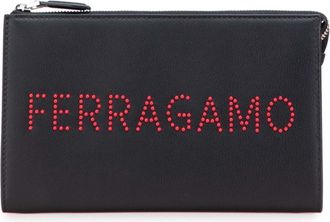 Ferragamo Color Leather Clutch Bag (Pre-Owned)