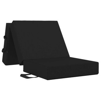 vidaXL Sof&aacute; Cama Plegable 75 X 63 X 45 Cm Negro Vidaxl