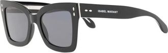 Isabel Marant Zonnebril met originele etui - Dames - Zonnebrillen - Zwart - 52 MM - Accessoires