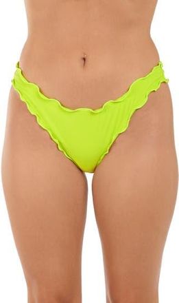 Citrus Merrow Hipster Bikini Bottoms in Bright Lime at Nordstrom Rack, Size X-Large