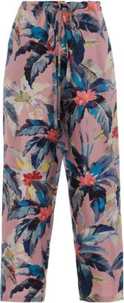 La DoubleJ Broek met trekkoord - Dames - Straight fit broeken - Veelkleurig - M/L - Broeken
