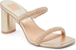 Dolce Vita Nolah Slide Sandal in Gold Multi Beads at Nordstrom Rack, Size 8.5