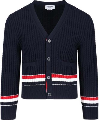 Thom Browne rwb cardigan